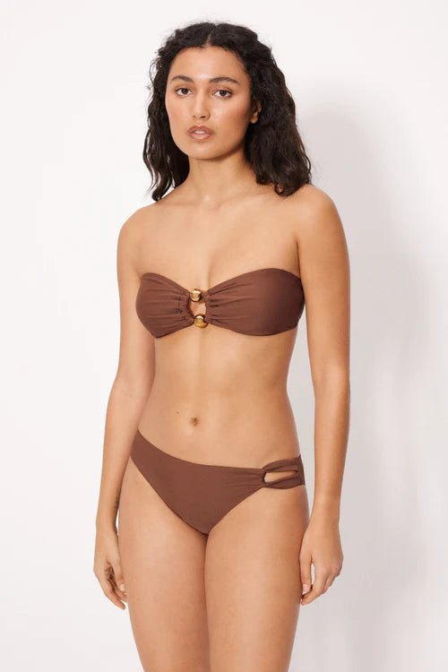 83470 - BIKINI A FASCIA CON DETTAGLI ORO