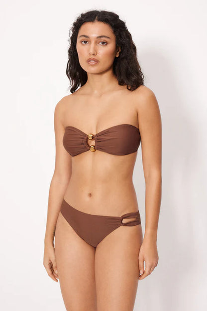 83470 - BIKINI A FASCIA CON DETTAGLI ORO