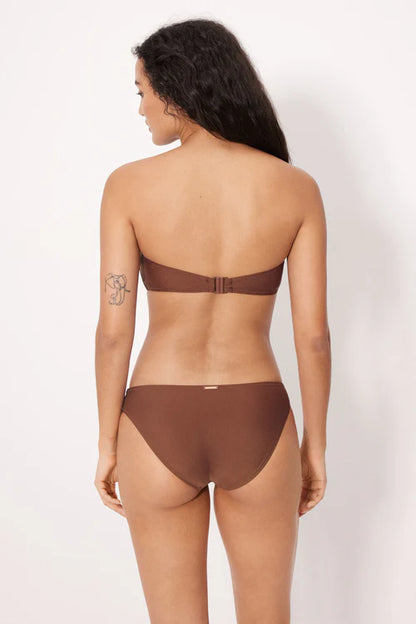 83470 - BIKINI A FASCIA CON DETTAGLI ORO