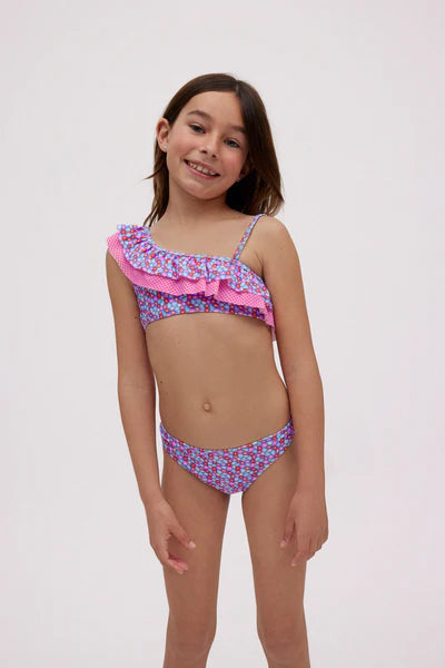 95106 - COMPLETO BIKINI ASIMMETRICO CON VOLANT