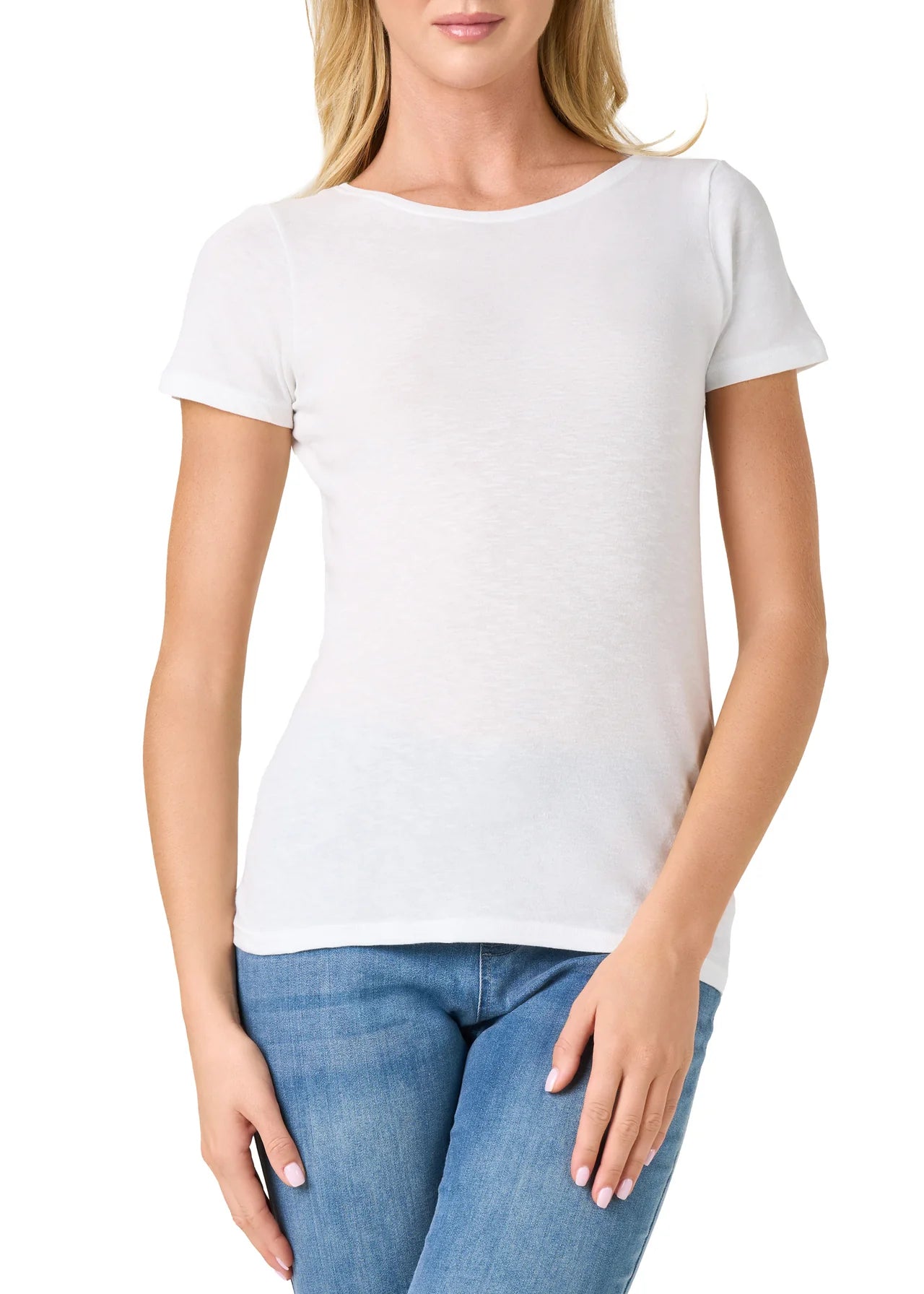 O1444IN - MAGLIA MANICA CORTA CON LINO SCOLLO BARCHETTA