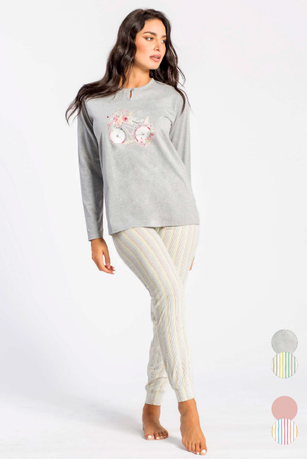 PDM465 - PIGIAMA DONNA MANICA LUNGA