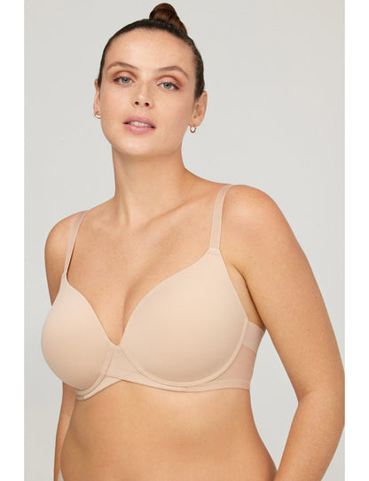 W1831 - REGGISENO IMBOTTITO CON FERRETTO E FIANCHI IN TULLE CONTENITIVO TAGLIO LASER