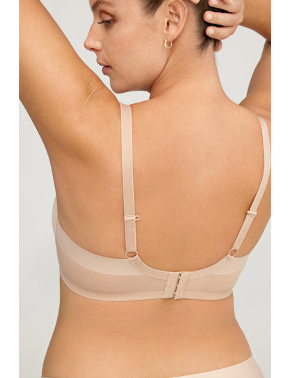 W1831 - REGGISENO IMBOTTITO CON FERRETTO E FIANCHI IN TULLE CONTENITIVO TAGLIO LASER