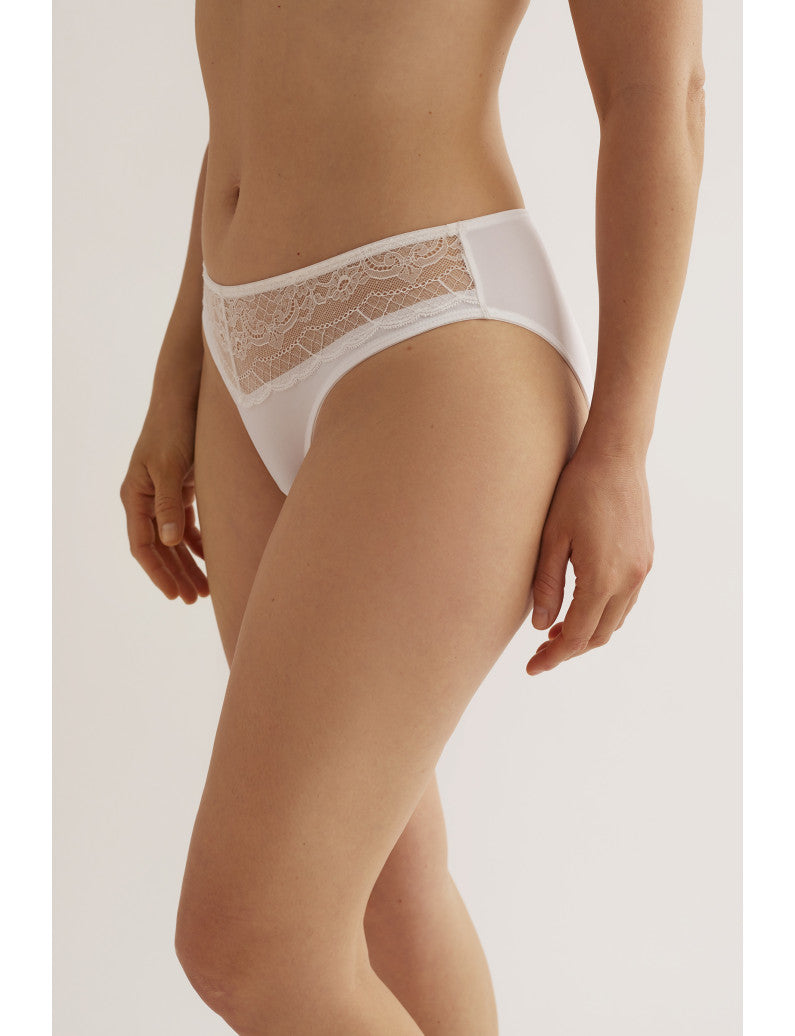 W1882 - SLIP BIKINI IN MICROFIBRA CON PIZZO