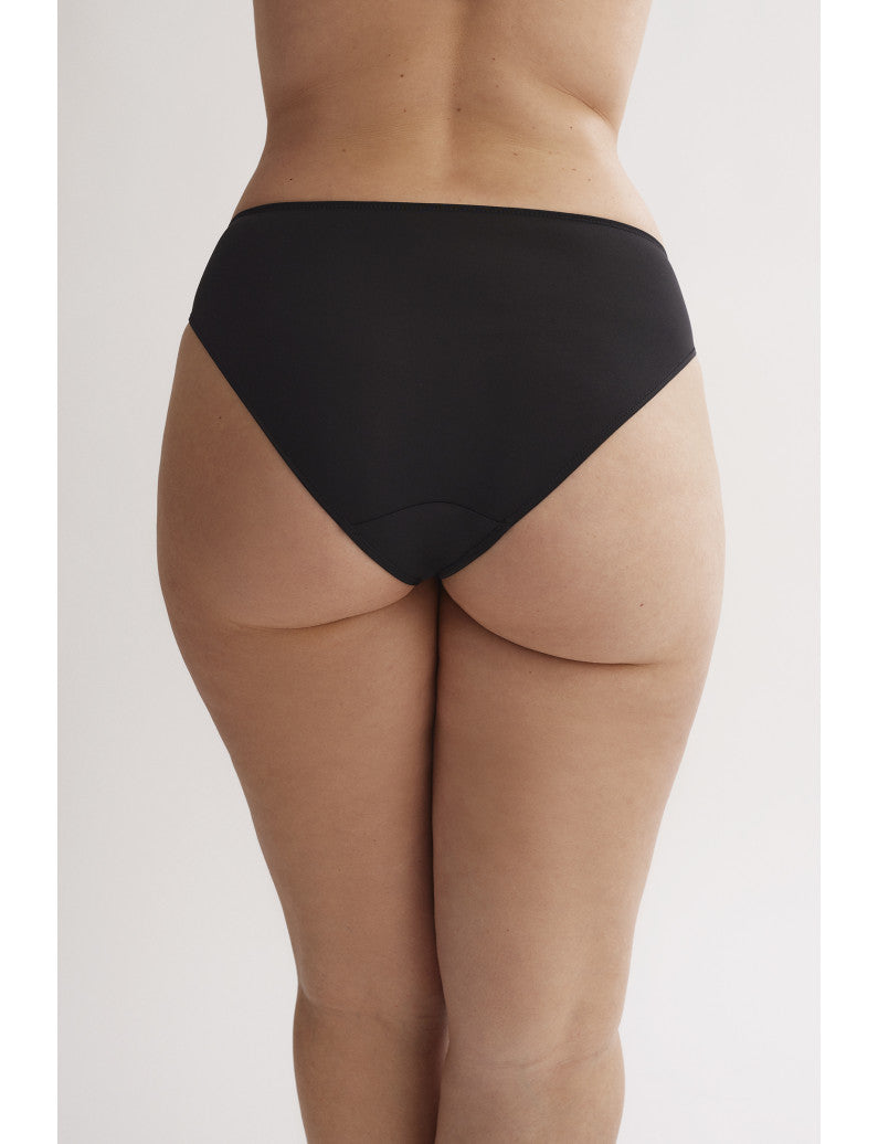 W1882 - SLIP BIKINI IN MICROFIBRA CON PIZZO