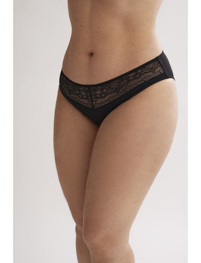 W1882 - SLIP BIKINI IN MICROFIBRA CON PIZZO