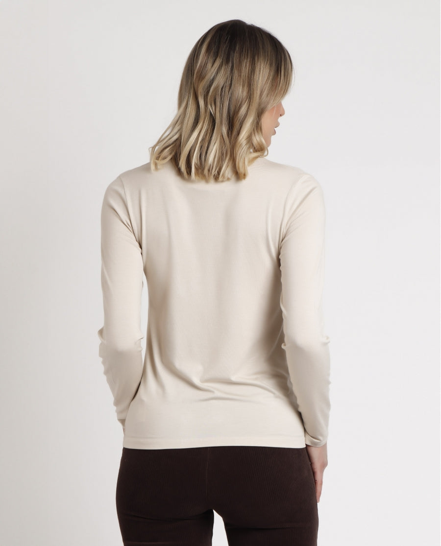 43496 - MAGLIA DONNA SCOLLO A V MANICA LUNGA