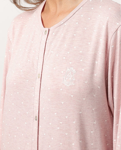 61446 - CAMICIA DA NOTTE APERTA HEARTS