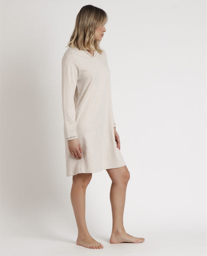 61316 - CAMICIA DA NOTTE A POIS