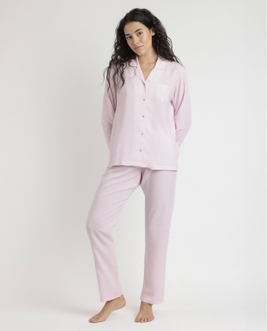 62607 - PIGIAMA APERTO DONNA CLASSICO SPIGA