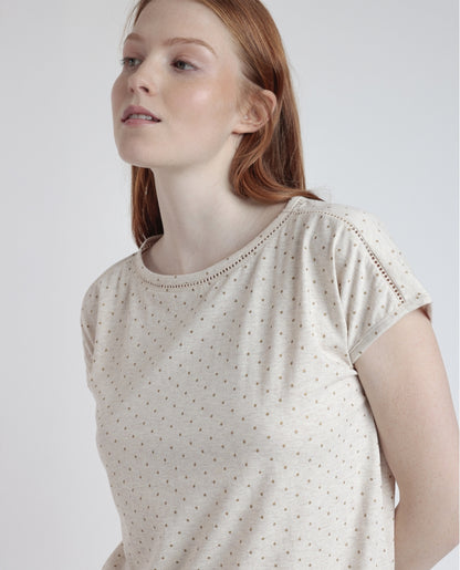 63083 - PIGIAMA  PALAZZO A POIS 3/4