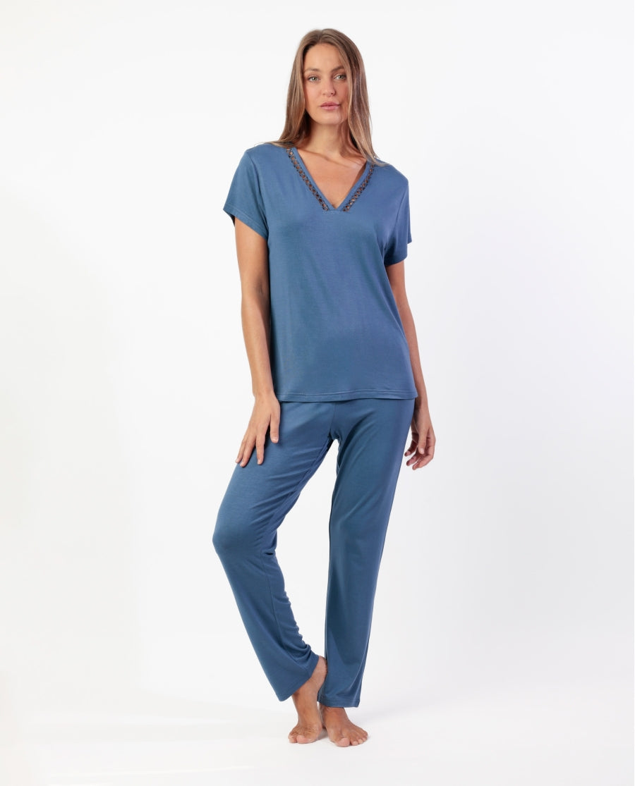 64106 - PIGIAMA MC PANTALONE LUNGO FRESH AIR