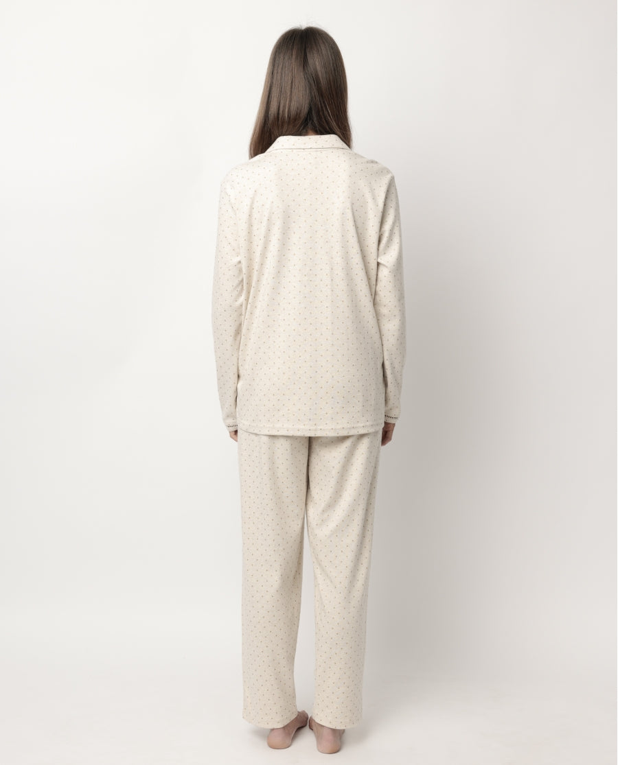 63637 - PIGIAMA ABBOTTONATO A POIS