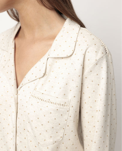 63637 - PIGIAMA ABBOTTONATO A POIS