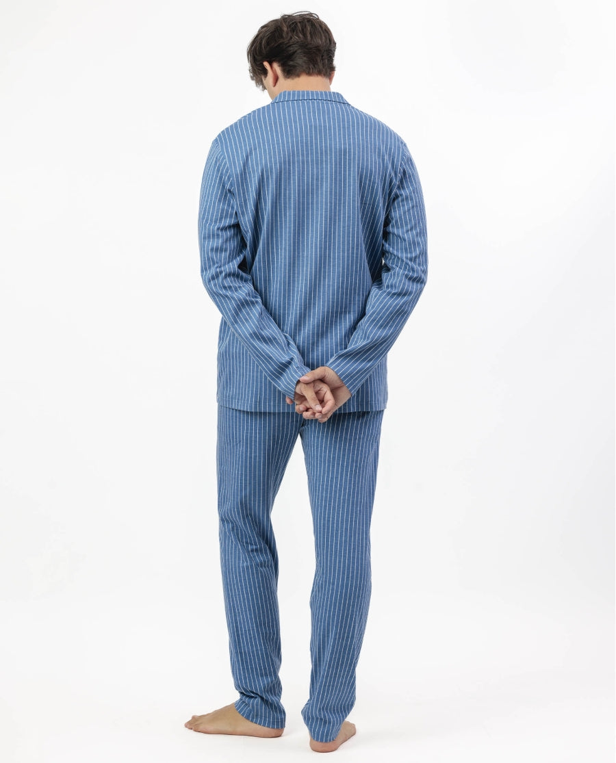 64774 - PIGIAMA ABBOTTONATO A RIGHE UOMO