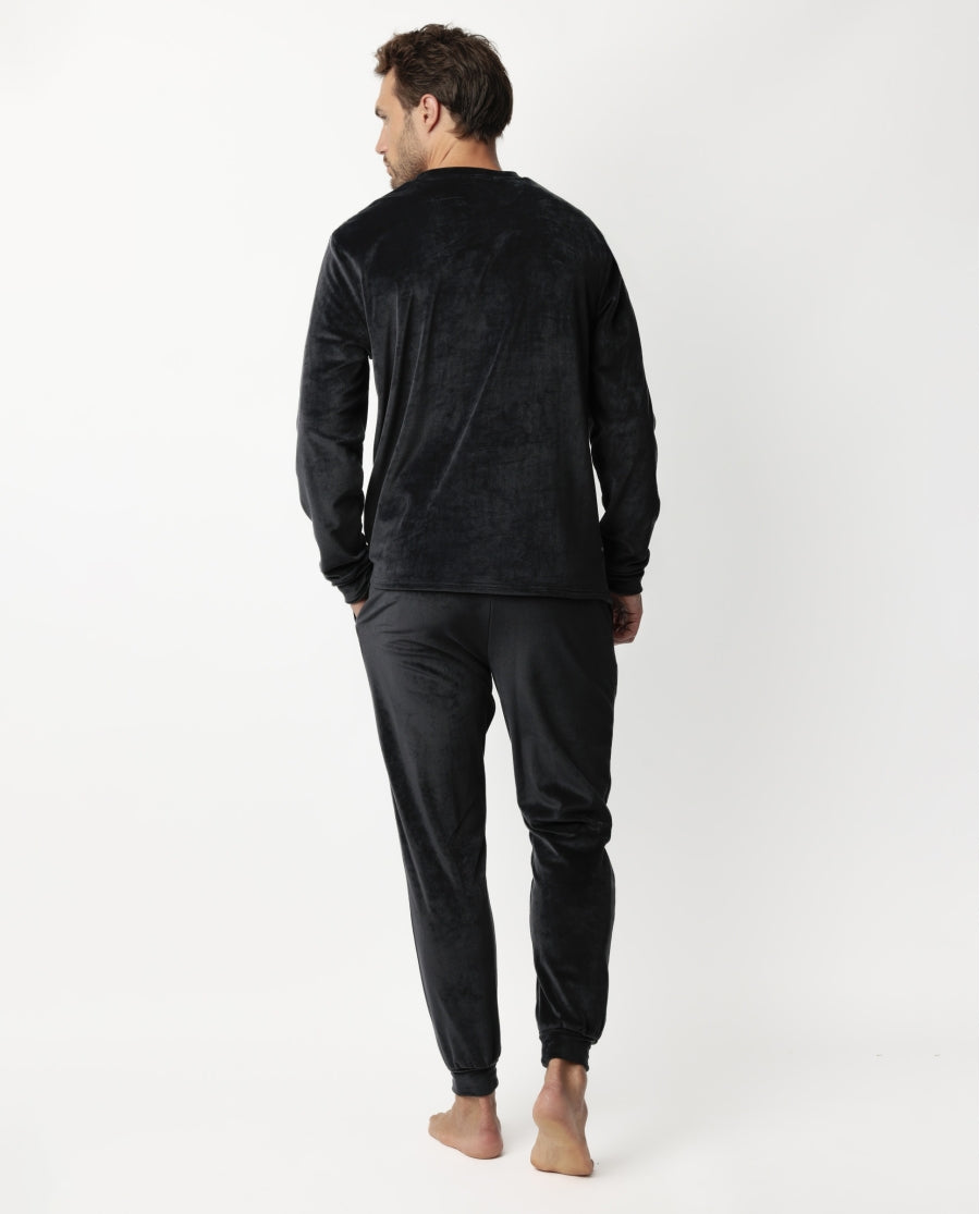 63785 - PIGIAMA IN VELLUTO A RIGHE