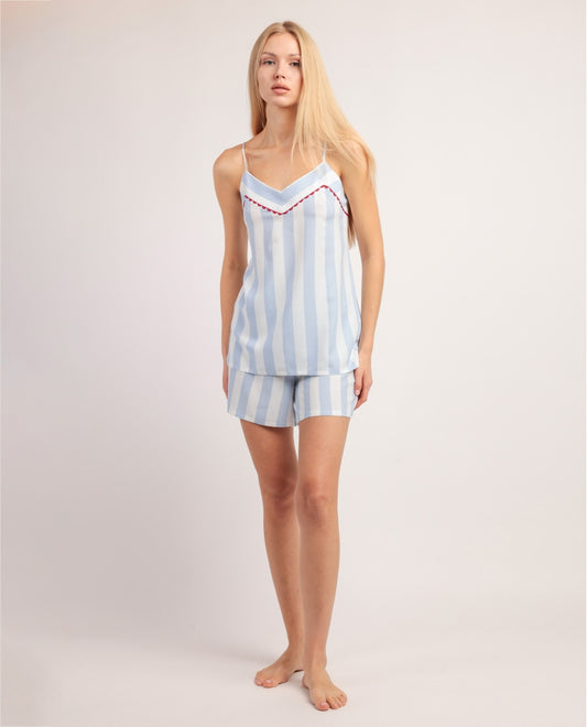 64588 - PIGIAMA CON SPALLINE A RIGHE