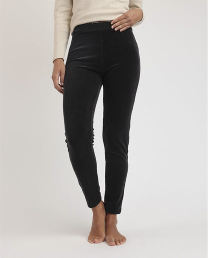 49205 - PANTALONE ELASTICO IN VELLUTO A COSTE SKINNY