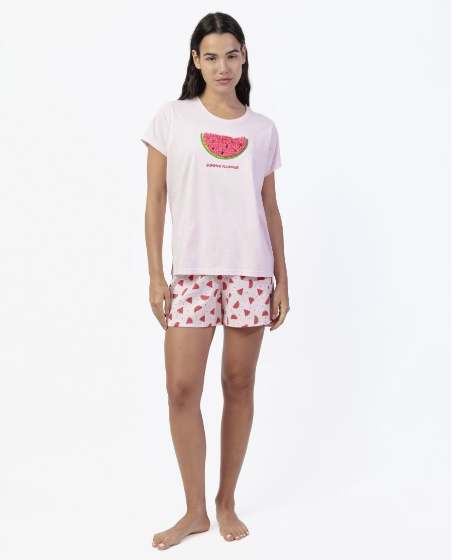 64081 - PIGIAMA MANICA CORTA DONNA WATERMELON