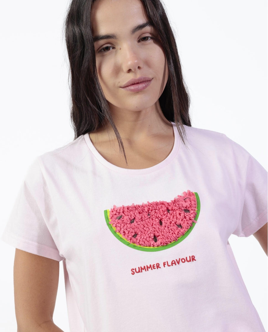 64081 - PIGIAMA MANICA CORTA DONNA WATERMELON