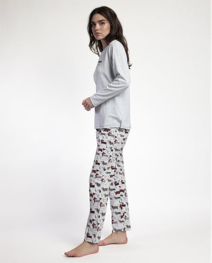 63590 - PIGIAMA DONNA CON BASSOTTO