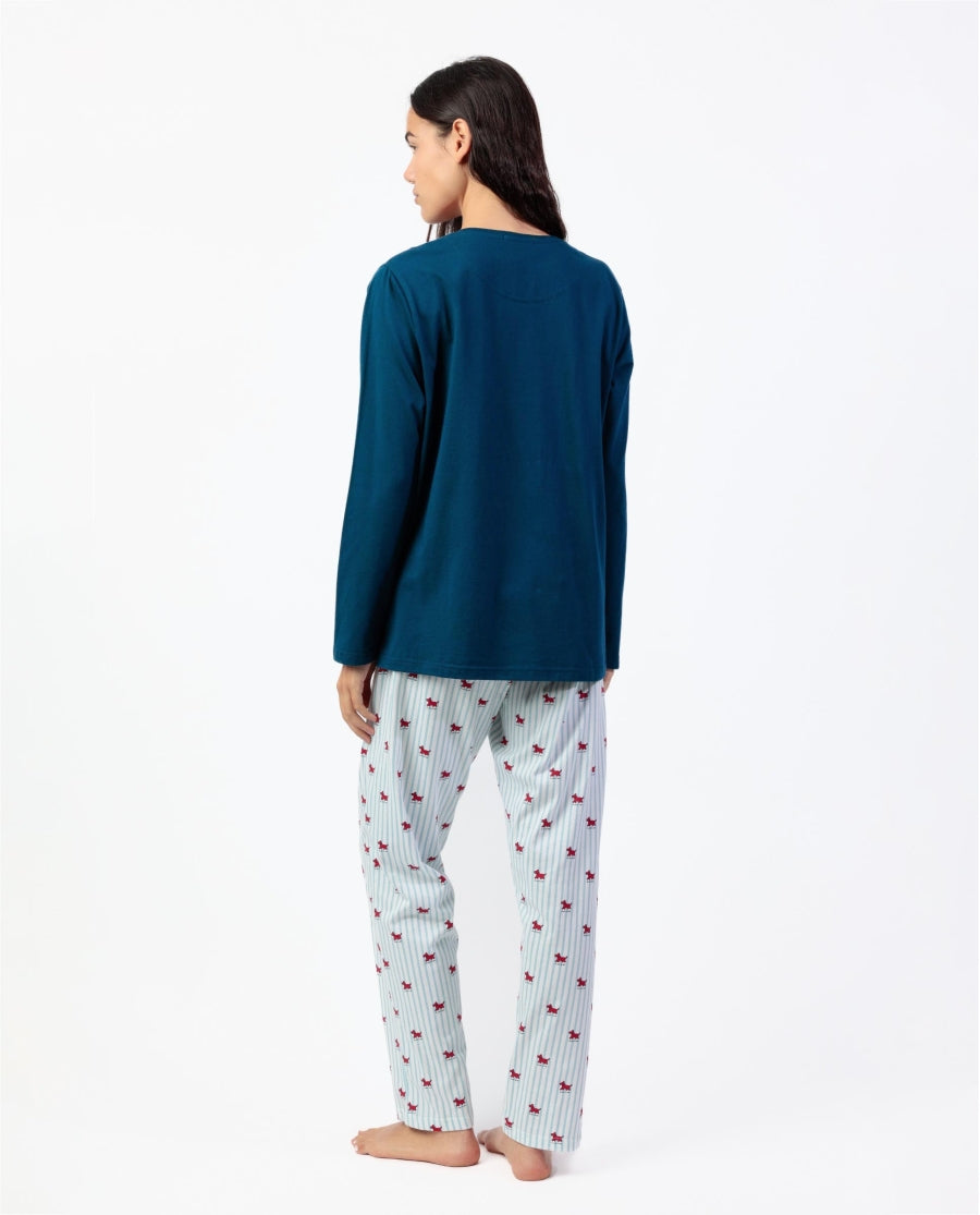64118 - PIGIAMA DONNA M/L LOU LOU STRIPES