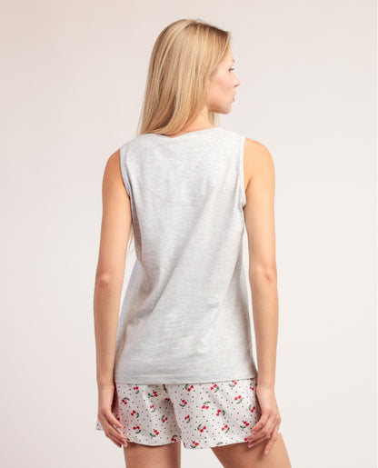 64086 - PIGIAMA DONNA CANOTTA CHERRIES