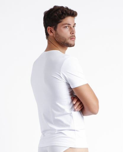 43413 - T-SHIRT MANICA CORTA SCOLLO A V UOMO SOTTOGIACCA