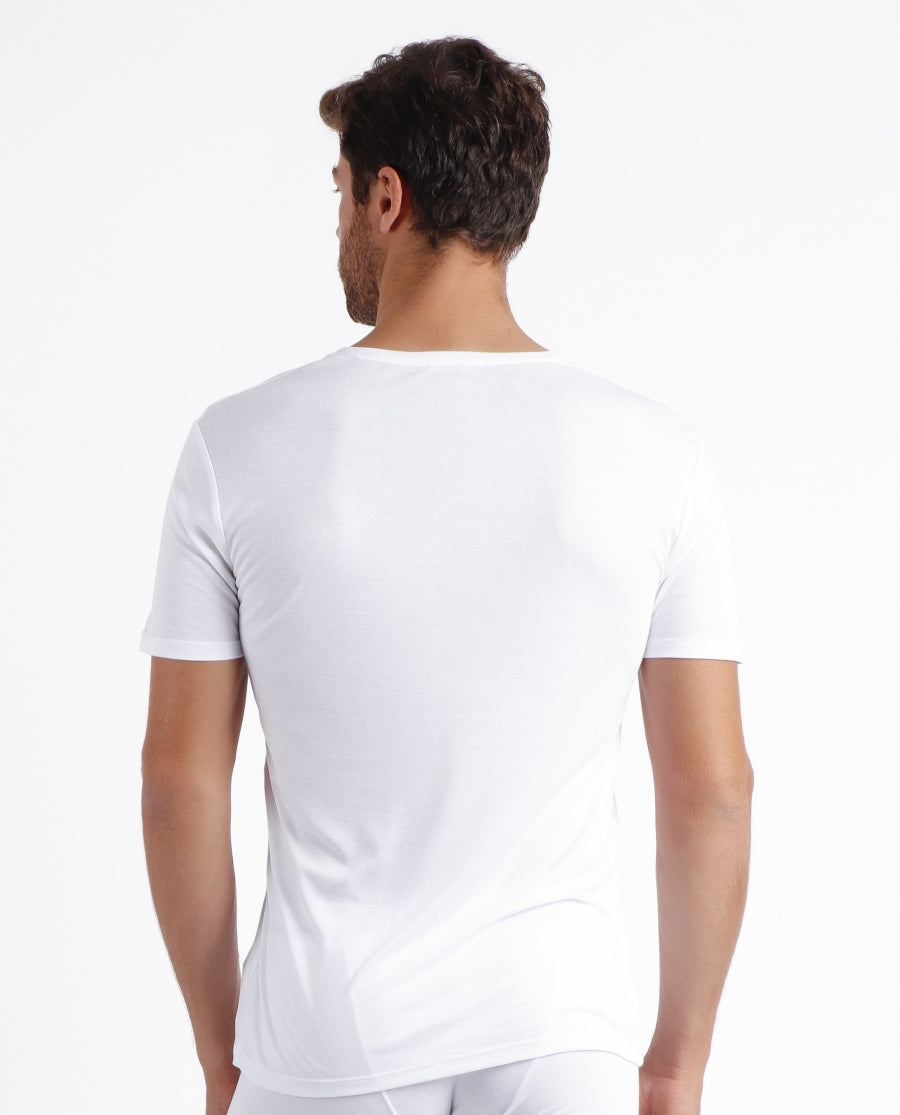 43413 - T-SHIRT MANICA CORTA SCOLLO A V UOMO SOTTOGIACCA