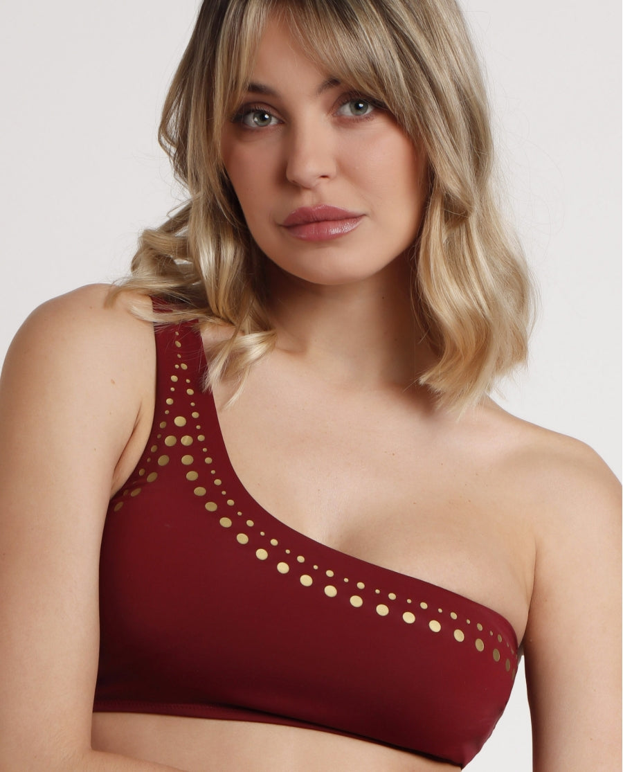 15409 - BIKINI MONOSPALLA CON BORCHIE