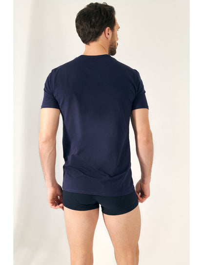 H2011 - MAGLIA UOMO MODAL SCOLLO TONDO