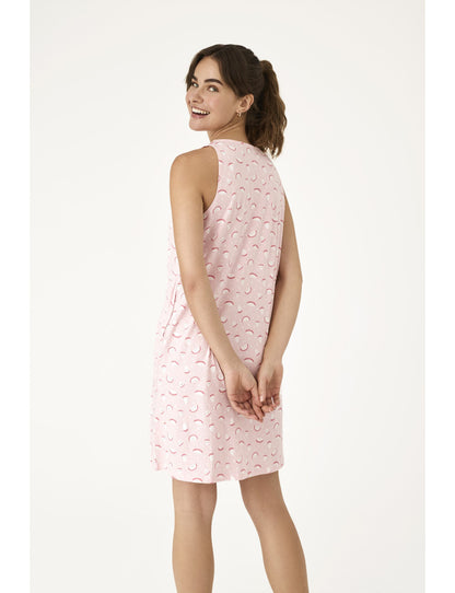 N21221 - CAMICIA DA NOTTE CON BOTTONI ANGURIA