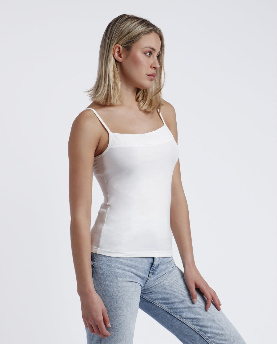 43484 - TOP CON BRETELLINE E PAILLETTES