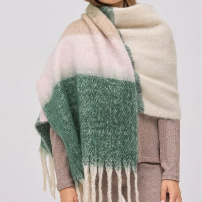 70700 - SCIARPA A RIGHE VERDI