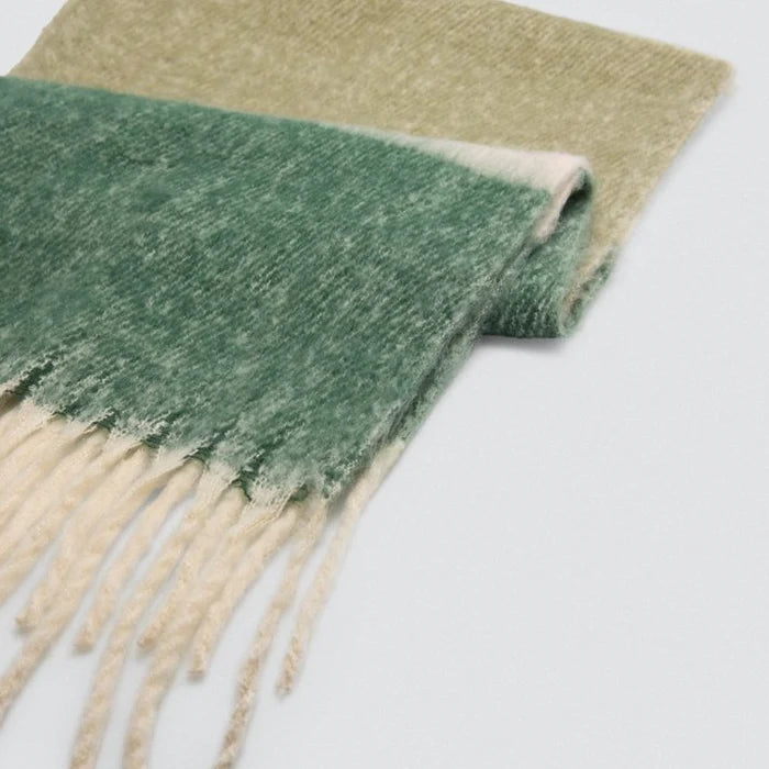 70700 - SCIARPA A RIGHE VERDI