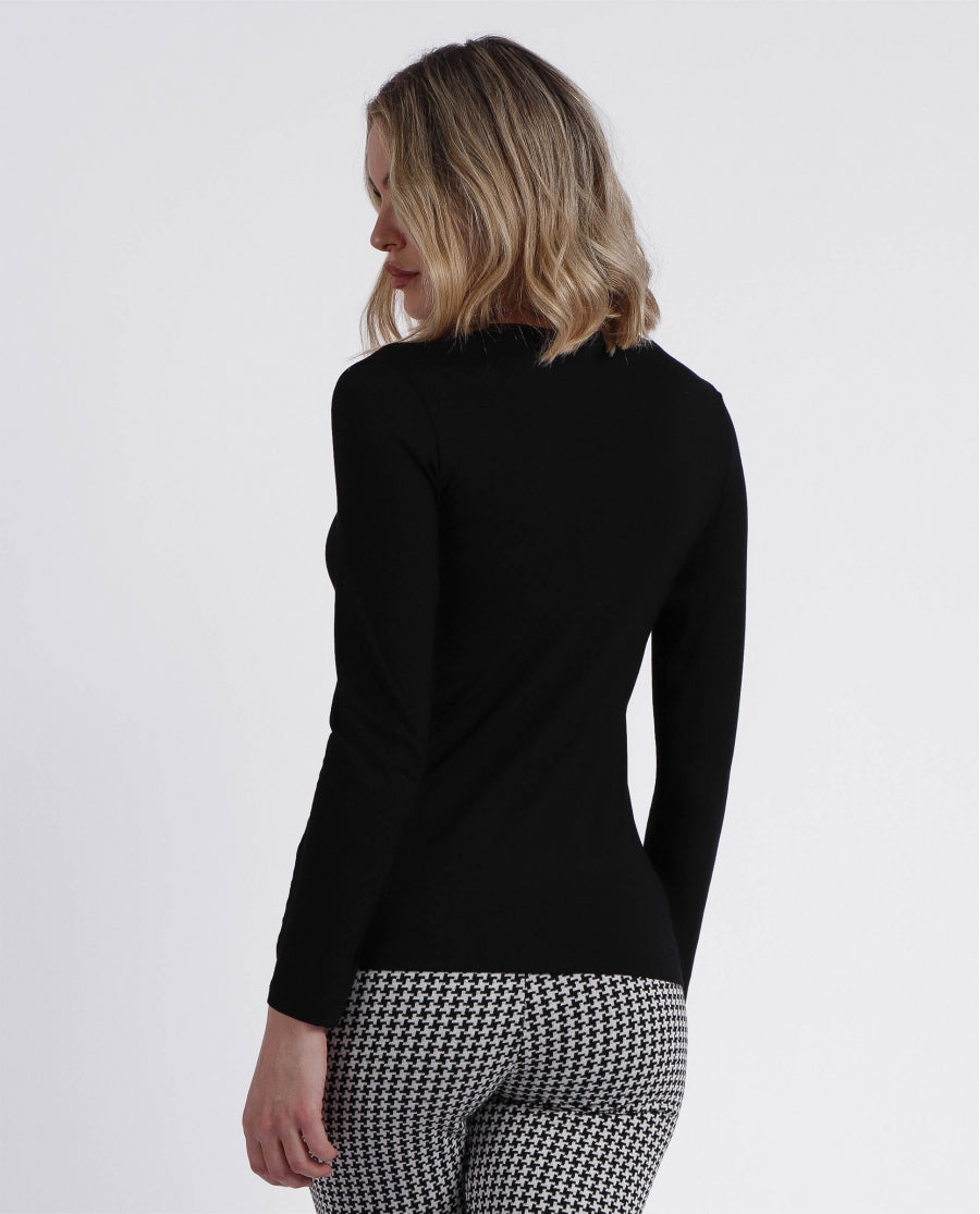 43496 - MAGLIA DONNA SCOLLO A V MANICA LUNGA