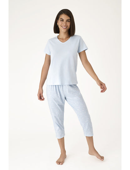 N21362 - PIGIAMA M/C CON PANTALONE CAPRI