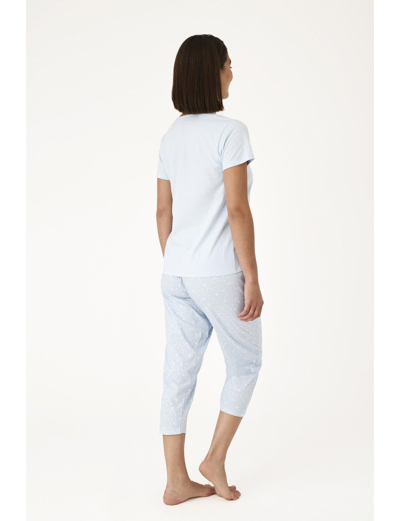 N21362 - PIGIAMA M/C CON PANTALONE CAPRI