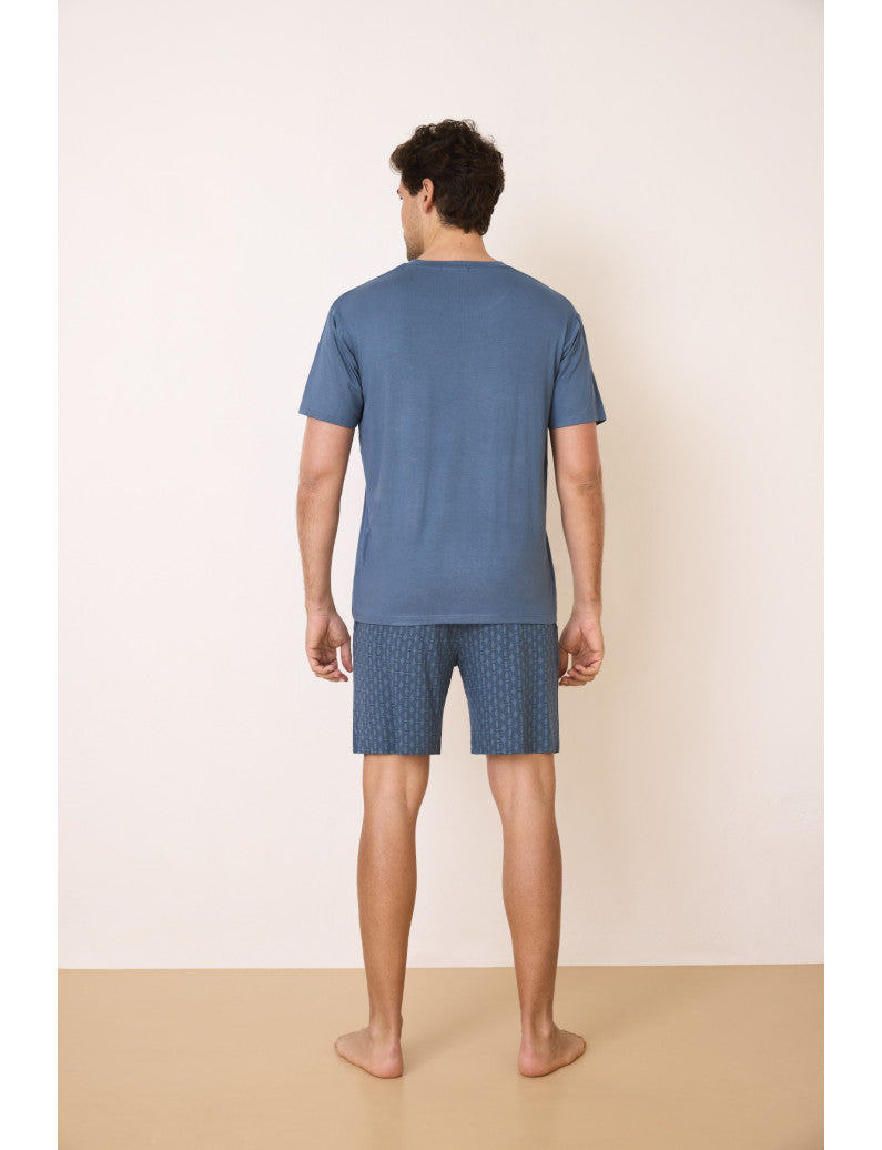 H34802 - PIGIAMA UOMO CORTO M/C VISCOSA