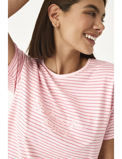 N21212 - PIGIAMA CORTO CON T-SHIRT M/C ANGURIA