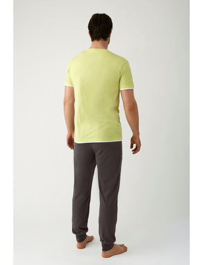 H34312 - PIGIAMA MEZZA MANICA CON PANTALONI LUNGHI