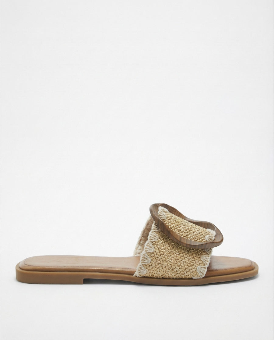 18044 - SANDALI A FASCIA CON ANELLO