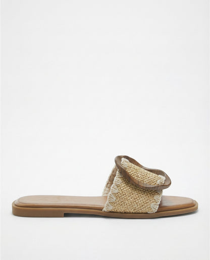 18044 - SANDALI A FASCIA CON ANELLO