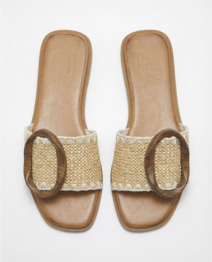 18044 - SANDALI A FASCIA CON ANELLO